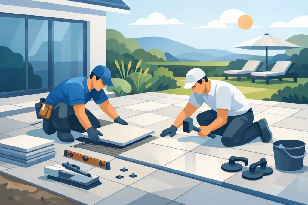 Porcelain Patio Installers You Can Trust